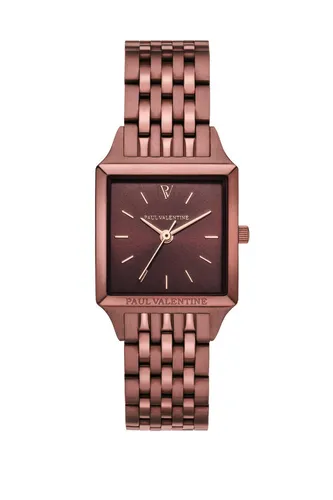 Paul Valentine Damen Armbanduhr Vindemia Coffee - Limitierter Restposten - Elegante Armbanduhr in Roségold mit digitaler Anzeige, ideal für stilbewusste Damen. Der limitierte Restposten bietet Exklusivität und einen einzigartigen Look.
