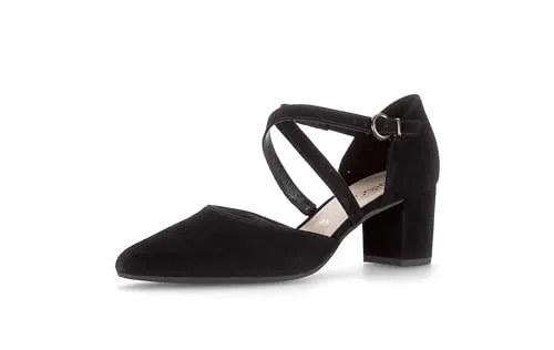 Gabor Damen Klassische Pumps in Rot und Schwarz, elegant für Büro und Abend - Elegante Pumps für jeden Anlass. Mit hochwertigem Lack-Obermaterial und komfortabler Leder-Innensohle bieten diese Schuhe Stil und Bequemlichkeit. Ideal für Büro und besondere Anlässe.