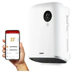 Domo Heizstrahler DO7357F mit WiFi - Vielseitiger Heizstrahler mit 2000 W und moderner WiFi-Steuerung. Ideal für Badezimmer und Wohnräume. Effiziente Wärme auf Knopfdruck – bequem per App oder Fernbedienung.