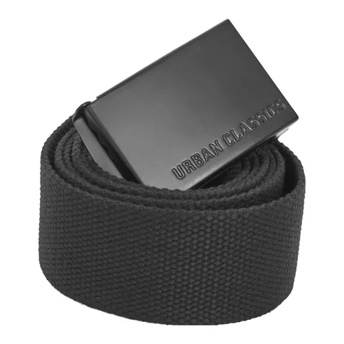 Urban Classics - CANVAS Gürtel extra lang 140cm schwarz