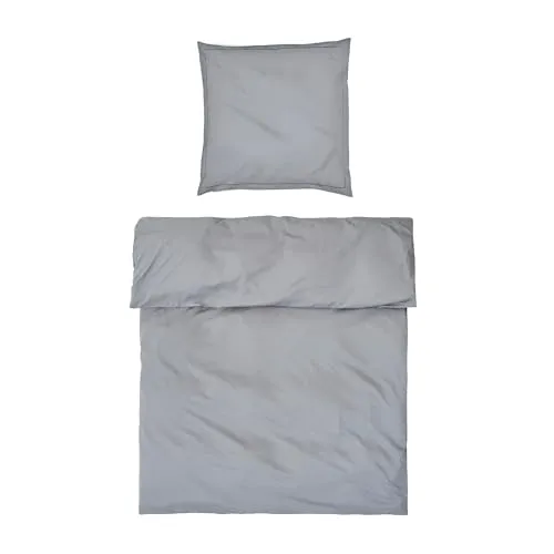 MÖVE Luxury Bettwäsche-Set 135x200 cm + 80x80 cm - Hochwertiges Bettwäsche-Set aus 100% Premium Baumwolle, dicht gewebt (300 tc), mit elegantem Zierstick und verdecktem Reißverschluss – ideal für stilvolle Schlafzimmer.