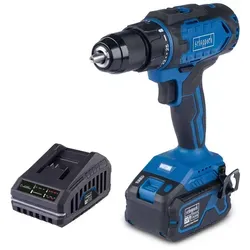 Scheppach Akku-Bohrschrauber C-DD45-X | Drehmoment 45Nm | Drehmomentstufen 25+1 | LED & Gürtelclip | inkl. 4Ah Akku + 2,4A Ladegerät
