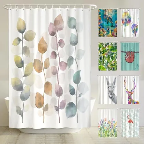 arteneur® Bunter Anti-Schimmel Duschvorhang 180x180 cm - Farbenfroher Duschvorhang mit hochwertigem Digitaldruck, ausgestattet mit Anti-Schimmel-Beschichtung und waschbar bei 40°C. Inklusive 12 Ringe für einfache Montage – ideal für jedes Badezimmer!