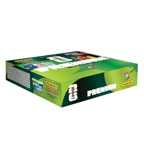 Panini FIFA World Cup 2026™ Adrenalyn XL™ Trading Cards Premium Box - Erlebe die offizielle Adrenalyn XL Kollektion zur FIFA WORLD CUP 2026! Mit 100 Karten, darunter Limited Editions und Special Cards, bietet diese Box ultimativen Sammelspaß und spannende Duelle.