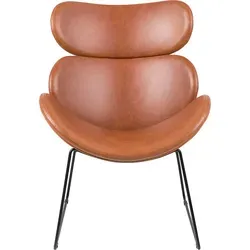 AC Design Furniture Carlee Relaxsessel - Moderner Lounge- & Cocktailsessel aus Kunstleder, ideal für entspannte Stunden im Wohnzimmer. Mit seinem eleganten Design und stabilen Metallgestell bietet er Komfort und Stil.