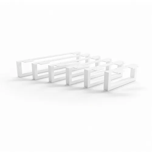 HEVVA Möbelfuß GRAZ - 7 Größen für individuelle Möbelgestaltungen - Möbelfüße in Weiß für Kommoden und Schränke, ideal für IKEA-Möbel. Wählen Sie zwischen 1 Stück oder einem Set, um Ihr Zuhause stilvoll zu gestalten.