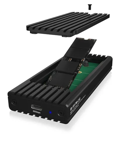 ICY BOX IB-1917M-C32a Externes Gehäuse USB 3.2 2x2   PCIe NVMe M.2  61163 NEU
