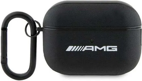 Mercedes AMG AirPods Pro 2 Hülle - Elegantes Schwarz - Audio-Zubehör mit hochwertigem Lederfinish und dezentem AMG Logo. Schützt Ihre AirPods Pro 2 stilvoll und bietet perfekten Komfort.