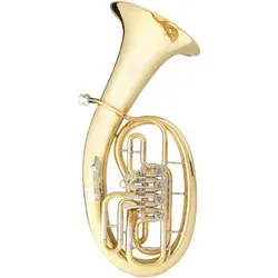 B&S 46 B-Bariton - B-Bariton mit 4 Zylinderventilen, konischer Bohrung und großem Schallbecher für kraftvollen Klang. Inklusive Rucksack-Koffer und Pflegemittel-Set, ideal für Musiker aller Levels.