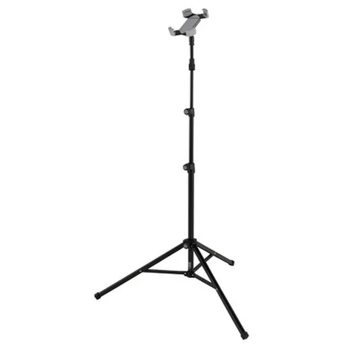 K&M 19759 Smartphone Stand - Notenständer, universelles Stativ für Smartphones und MP3 Player, drehbar um 360°, flexibel einstellbar von 600 bis 1400 mm für optimale Sicht.