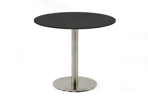 Niehoff MĂ¶bel Outdoor Niehoff Bistro Tisch rund 95cm, HPL Granit-Design, Edelstahl-Gestell 4051781516873