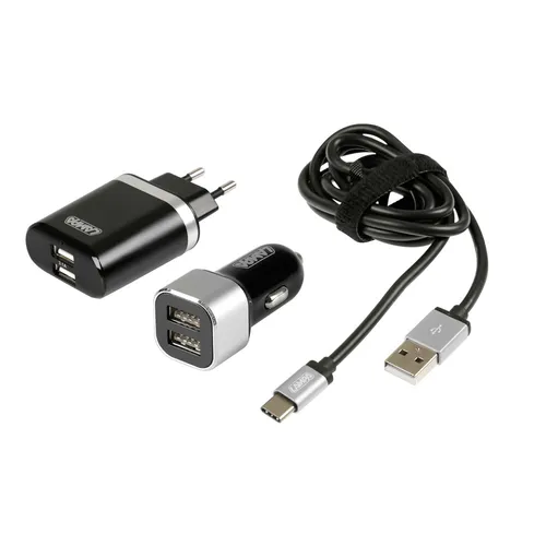 Kit 3 in 1 USB Typ-C - Fast Charge - 12/24V + 230V