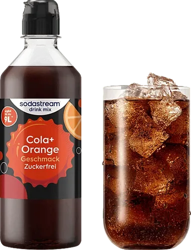 SodaStream Cola Orange 0,44 l - Erfrischender Sirup für Limonade, 440 ml Flasche, ergibt bis zu 9 l spritziges Getränk. Ideal für Ihre SodaStream-Maschine, einfach mit Wasser mischen und genießen!
