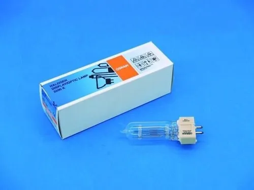 OSRAM 64720 230V/650W GX-9,5 - Leuchtmittel mit GX9.5 Sockel, 650W Leistung und warmweißem Licht (3200K), ideal für eine angenehme Beleuchtung in Wohnräumen.