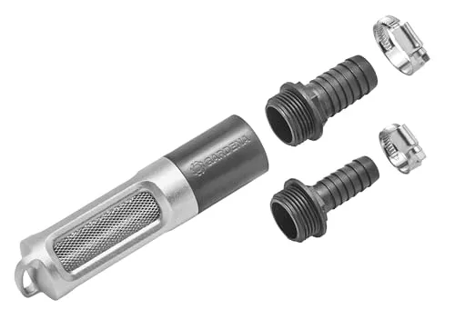 GARDENA Saugfilter mit Rückschlagventil 3/4 Zoll/1 Zoll - Garten- und Grünflächenpflege mit zuverlässigem Rückflussstopp, schützt Ihre Pumpe vor Verunreinigungen und optimiert die Wasserversorgung.