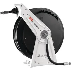 Schlauchaufroller 506 für AdBlue® und Wasser, 10m - Kompakter Schlauchaufroller mit leichtgängigen Drehlagern und präziser Arretierung. Ideal für Werkstätten und Fuhrparks. Perfekte Konstruktion für eine einfache Handhabung und Montage.