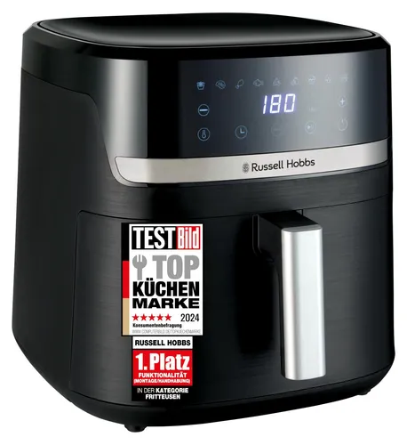 RUSSELL HOBBS Heißluftfritteuse XXL 8,3L Rapid Airfryer Satisfry Air 27632-56 - Fritteusen: Mit 8,3L Fassungsvermögen und 1800 Watt Leistung für gesundes Kochen mit wenig Öl. 9 Programme und automatische Abschaltung für sicheres, vielseitiges Kochen.