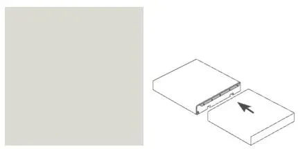 Getalit Pilzprofil 60 cm, 12 x 40 mm, silber  Fugenabdeckprofil