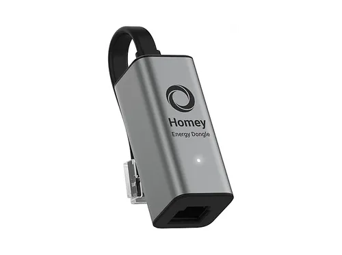 Homey Energy Dongle | P1 Messgerät zur Energieüberwachung - Strommessgerät für Smart Meter mit P1-Port, ermöglicht Echtzeit-Energieüberwachung und einfache Installation über die Homey-App.
