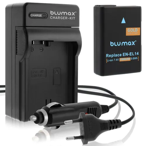 1x Akku + Lader für Nikon EN-EL14  D3300  D5500 D5600 P7700 P7800 1300 mAh