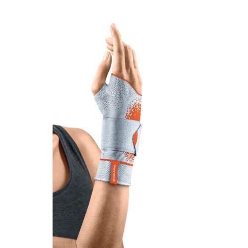 Sporlastic Manudyn Supreme Handgelenkbandage - Die anatomisch geformte Handgelenkbandage mit AIR-MATRIX Silikonpelotte bietet optimale Unterstützung und Stabilisierung. Ideal für die individuelle Entlastung und komfortabel im Alltag.
