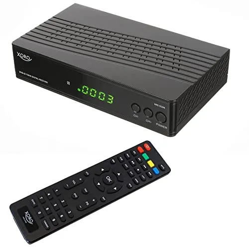 Xoro HRS 9194 TWIN - PVR Ready Full HD SAT-Receiver, 2 Aufnahmen gleichzeitig möglich und kompakte Bauweise
