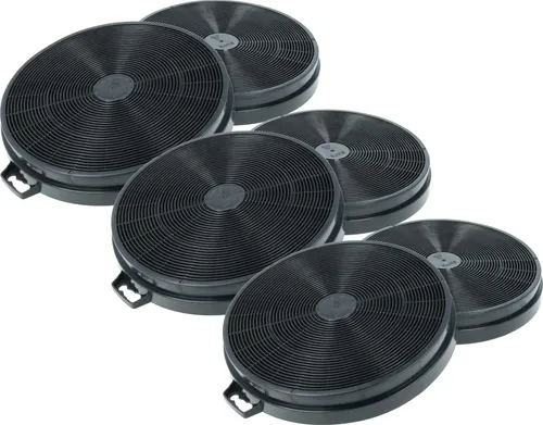 vhbw 6x Aktivkohlefilter kompatibel mit Constructa CD 66151, CD 66190, CD 66191, CD66190, CD66191, CD 66150, CD66151 Dunstabzugshaube - 20,2 cm