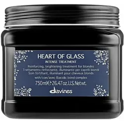 Davines Heart of Glass Intense Treatment 750 ml - Haarkuren - Stärkt und repariert die Haarfaser mit Biacid Bond Komplex und Baobab Extrakt, schützt vor Haarbruch und nährt das Haar für geschmeidige Längen.