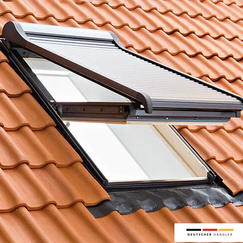 Roto Außenrollladen Designo ZRO E R6R8 Elektrisch 74x118 cm - Zubehör für Fenster: Elektrischer Rolladen mit optimalem Sonnen- und Hitzeschutz, ideal bei geöffnetem Fenster. Schneller Einbau und bis zu 5 Jahre Garantie.
