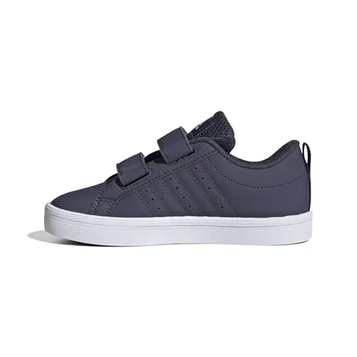 adidas VS Pace 2.0 Hook and Loop Shoes Kids - Sneaker für Kinder mit praktischem Klettverschluss, ideal für schnelles An- und Ausziehen, in Navy/Cloud White/Core Black.