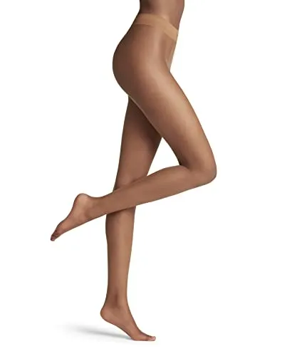 FALKE Damen Strumpfhose Shelina 12 DEN W TI Ultra-Transparent einfarbig 1 Stück, Braun (Noisette 5109), M