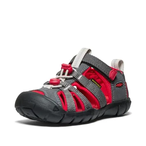KEEN Seacamp 2 Cnx Unisex Kinder Sandalen, Magnet Red Carpet, 25 EU - Wanderschuhe für Kinder mit wasserabweisendem Obermaterial und rutschfester Gummi-Außensohle für optimalen Halt – ideal für Abenteuer im Wasser und an Land.