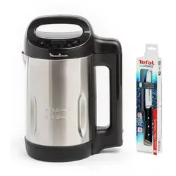 Moulinex My Daily Soup +Couteau Yy4694Fg - Schwarz - Praktisches Bundle aus Mixer und hochwertigem Messer für müheloses Zubereiten von Suppen und mehr. Ideal für die tägliche Küche.