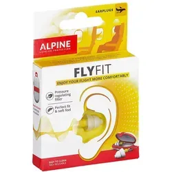 Alpine Flyfit Ohrstöpsel 2 St - rezeptfreier Gehörschutz für optimalen Schlaf und Komfort