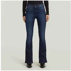 G-STAR 3301 Flare Jeans – Stilvolle Damenjeans - Modische Flare Jeans mit Reißverschluss und 5 Taschen. Hergestellt aus innovativem, lederähnlichem Papiermaterial für besonderen Tragekomfort und einen einzigartigen Look.