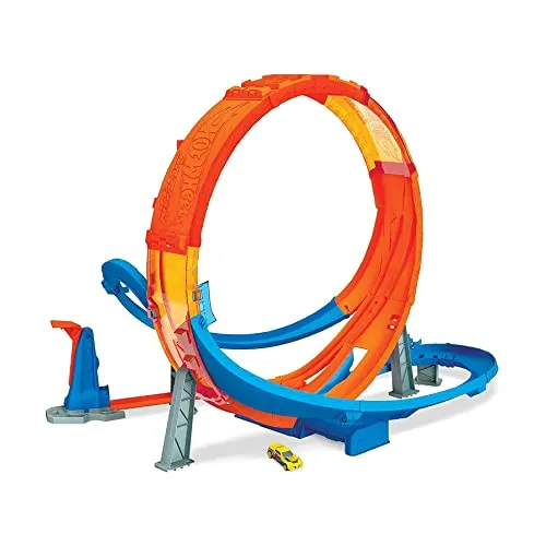 Mattel GTV14 Hot Wheels Tallest Standing Loop - NEU OVP - Autos: Spannende Looping-Bahn für Kinder von 5-7 Jahren, die actionreiche Rennen und aufregende Stunts bietet.