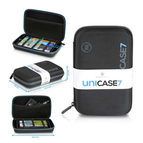 Wicked Chili Aufbewahrungstasche Navi Case - Antishock Schutzhülle für 7 Zoll Navigationsgeräte, strapazierfähig und ideal für unterwegs und zuhause