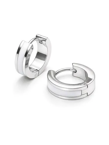 THIORA Paar Creolen Seychelles Secret - Wasserfest und Handgefertigt - Creolen aus 18kt Goldbeschichtung, wasserfest und ideal für modebewusste Frauen. Handgefertigt mit tadelloser Optik, lange Haltbarkeit und inkl. Schmuckbox.
