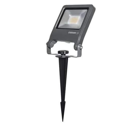 ENDURA® Garden Flood Spike 20W - Dunkelgrau mit Erdspieß - Energieeffiziente LED-Außen-Fluterleuchte mit 2 m Kabel und Schutzkontakt-Stecker. Ideal für Gärten und Außenbereiche. Einfache Plug-and-Play-Verbindung und warmweißes Licht sorgen für eine angenehme Atmosphäre.