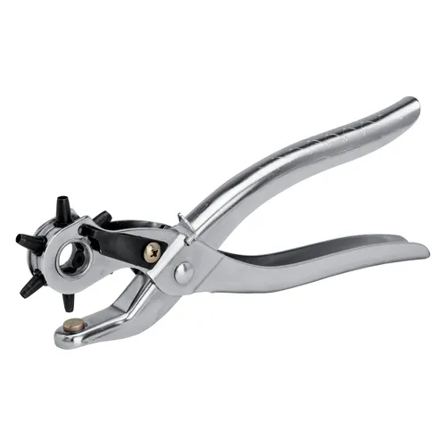 Rapid Revolver-Lochzange RP03, aus Metall, silber stanzt Löcher von 2 - 4,5 mm Durchmesser, drehbarer Kopf - 1 Stück (5001724)
