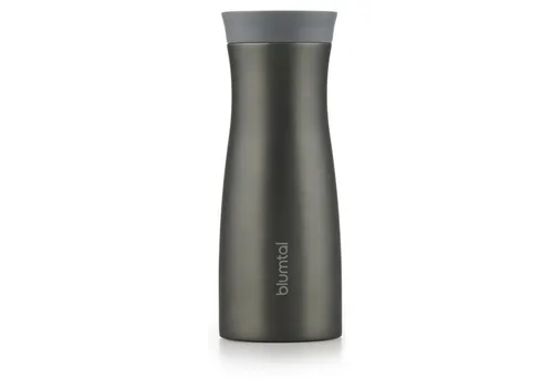 Blumtal Thermobecher 380 ml - Auslaufsicherer Edelstahl Kaffeebecher to go mit 360° Trinköffnung - Thermostassen & -becher: Der Blumtal Thermobecher bietet eine 360° Trinköffnung und hält Getränke bis zu 6 Stunden warm – perfekt für unterwegs!