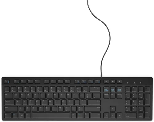 Dell KB216 Slim Office Multimedia Keyboard Schwarz, Layout Schweiz QWERTZ