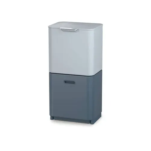 JosephJoseph Intelligent Waste Totem Recycler 60 L blau - Praktisches Recycling-System aus pulverbeschichtetem Stahl, ideal für umweltbewusste Haushalte und platzsparend im Design.