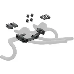 Syncros TT/TRI EXT-R-100 Clip on Bracket schwarz - Fahrradlenker mit aerodynamischem Design, ideal für Triathlon und Zeitfahren, sorgt für optimale Positionierung der Getränkehalter.