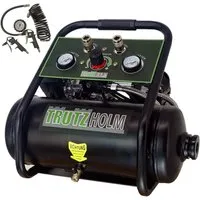 TRUTZHOLM Premium Flüsterkompressor 9 L - Leiser Brushless Kompressor mit 9 L Tank, ideal für mobile Druckluftarbeiten. Wartungsfrei und korrosionsgeschützt, perfekt für Werkstatt und Garage.