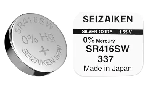 Seiko seizaiken 337 SR416SW SB 623 gp337 Uhrenbatterie Silberoxid 0% Quecksilber 1 x