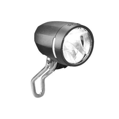 Busch & Müller Dynamo-Scheinwerfer "IQ Myc N" - 50 Lux, LED - Fahrradbeleuchtung mit 50 Lux Helligkeit, sorgt für optimale Sicht und Sicherheit bei Nachtfahrten, elegantes schwarzes Design.