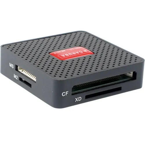 CARUBA Card Reader USB 3.0 - Schneller Datentransfer - Multimedia Zubehör: Hochgeschwindigkeits-Speicherkartenlesegerät für blitzschnellen Datentransfer und einfache Handhabung.