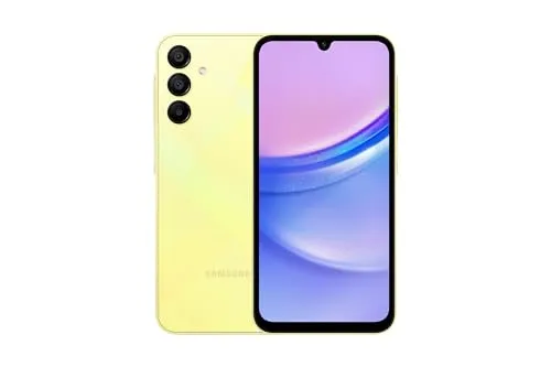 Samsung Galaxy A15 4GB+128GB (Gelb) - Internationale Version - Erleben Sie das Samsung Galaxy A15 mit 4 GB RAM und 128 GB Speicher. Ideal für Multimedia und Apps. Stylisches Design in Gelb für jeden Anlass.