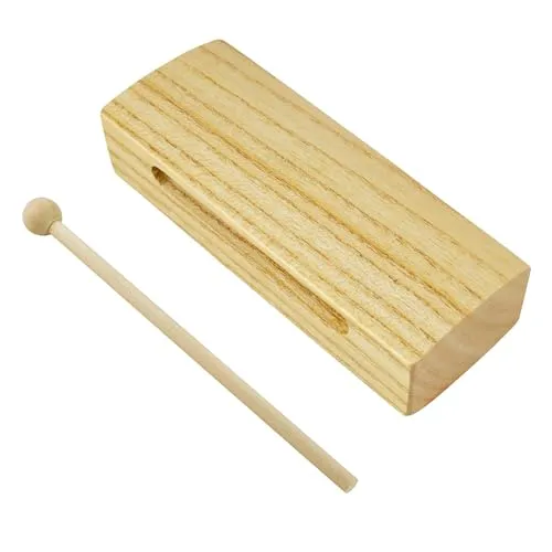A-Star Holzblock mit Holzschlägel, Einzelton, Percussion-Rhythmusblock